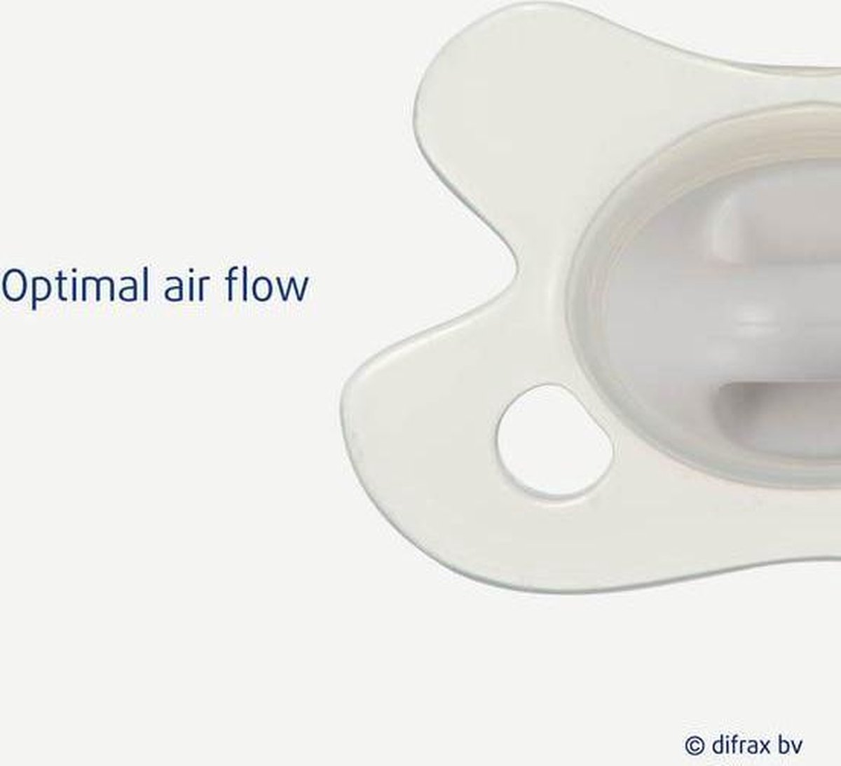 Difrax Fopspeen Newborn Natural Pure | Blossom - Roze