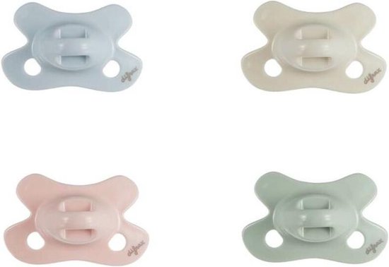 Difrax Fopspeen Newborn Natural Pure | Blossom - Roze