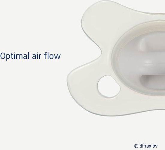 Difrax Fopspeen Newborn Natural Pure | Blossom - Roze