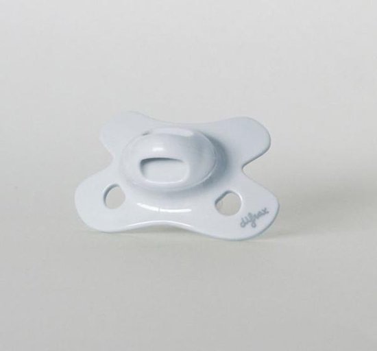 Difrax Fopspeen Newborn Natural Pure | Ice - Blauw