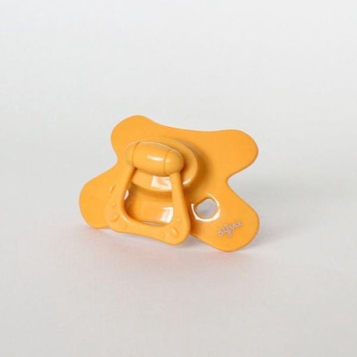 Difrax Fopspeen 6-12 maanden Natural Pure | Honey - Geel