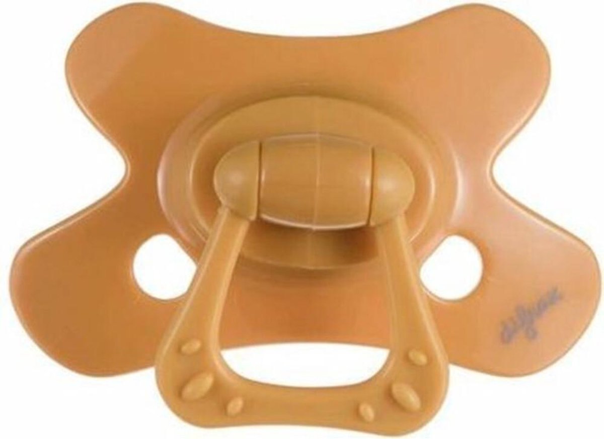 Difrax Fopspeen 6-12 maanden Natural Pure | Honey - Geel