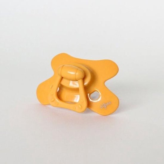 Difrax Fopspeen 6-12 maanden Natural Pure | Honey - Geel