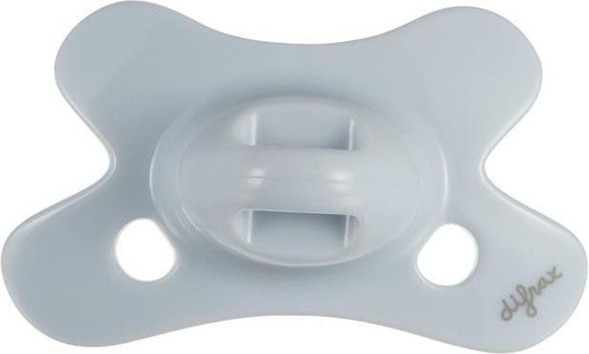 Difrax Fopspeen 0-6 maanden Natural Pure | Ice - Blauw