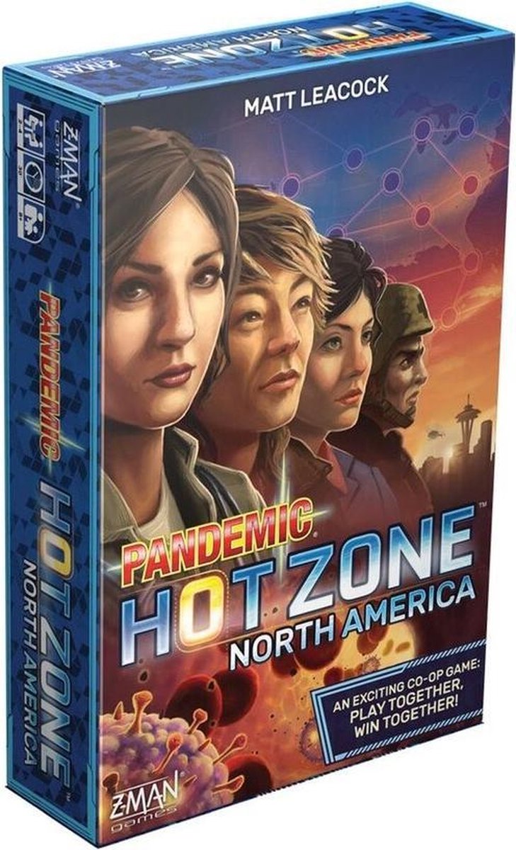 Z-Man Games bordspel Pandemic: Hot Zone North America (EN) - Blauw