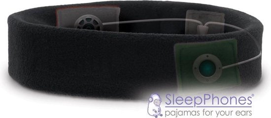 SleepPhones hoofdtelefoon Classic Fleeze S/XS - Zwart