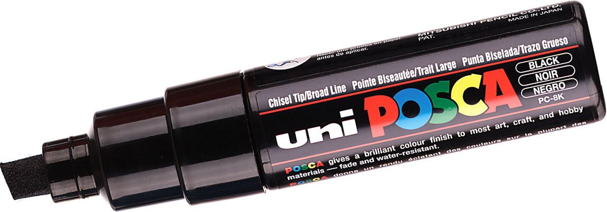 Posca Verfmarker 8K - Zwart