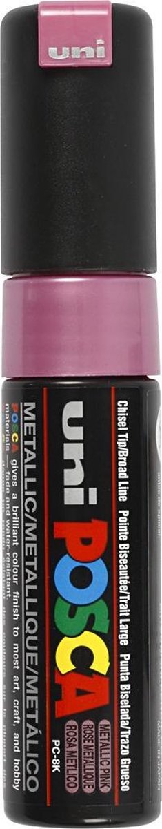 Posca Uni Verfmarker 8K Metallic - Rosa