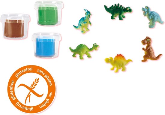 Ses Creative speelkoffer Jurassic dino wereld - Blauw