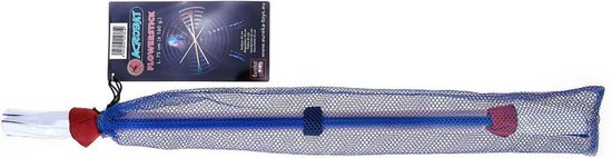 Acrobat jongleerstokken bloemen 75 cm 3-delig - Blauw