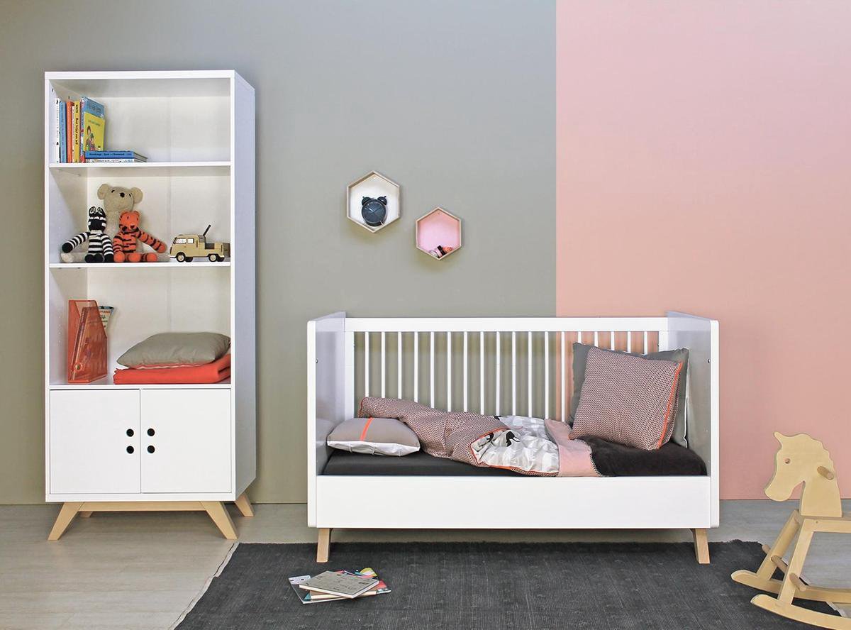 Bopita Lynn Boekenkast -/Naturel - Wit