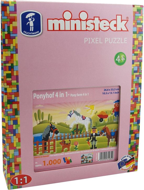 VSN / KOLMIO MEDIA Ponystal Ministeck XL 4-in-1 1000-delig