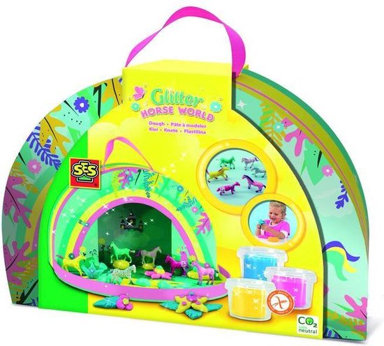 Ses Creative speelkoffer glitter paardenwereld