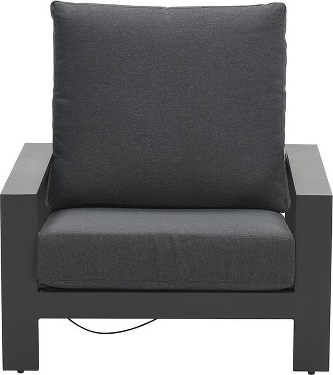 Garden Impressions Coba verstelbare lounge tuinstoel - donker - Grijs