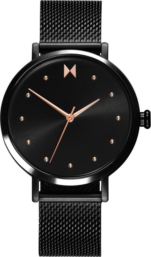 MVMT 28000033-D RVS Dot Horloge 36 mm - Zwart