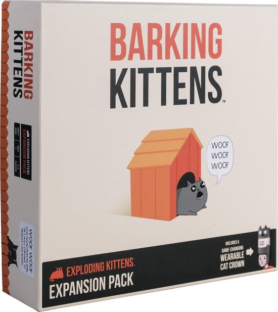 Exploding Kittens gezelschapsspel Barking Kittens uitbreiding (en) - Groen