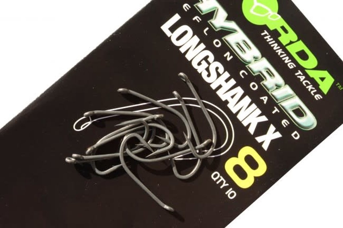 Korda Long Shank X Haak - Maat 4 - 10 stuks