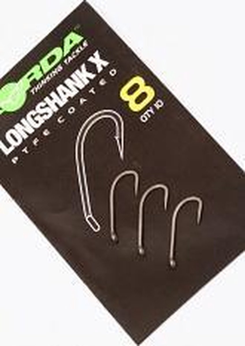 Korda Long Shank X Haak - Maat 4 - 10 stuks