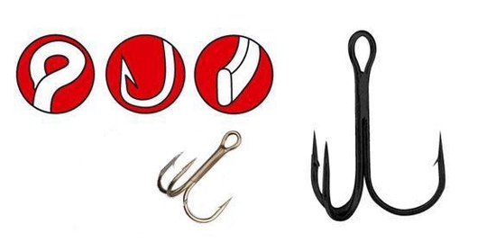 Gamakatsu Treble 13 B - Dreg - Maat 1 - 10 stuks