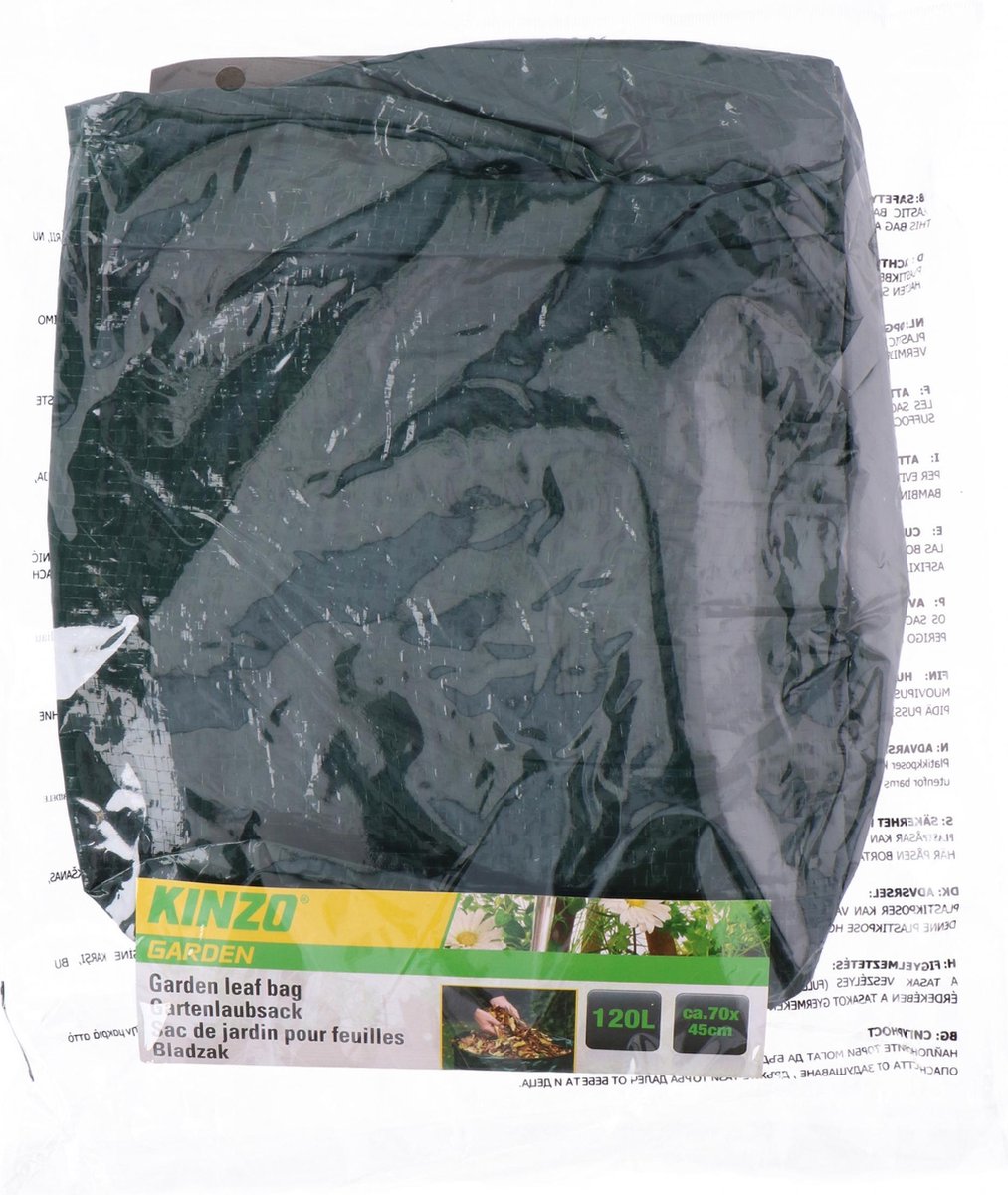 Kinzo Bladzak voor Bladeren 120 liter - Groen