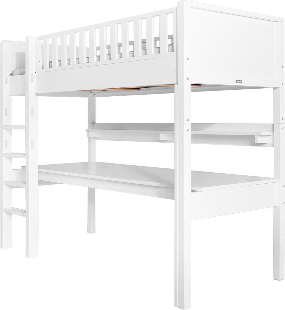 Bopita Nordic Hoogslaper XL Rechte Trap - 90 x 200 cm - Wit