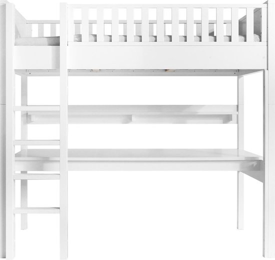 Bopita Nordic Hoogslaper XL Rechte Trap - 90 x 200 cm - Wit