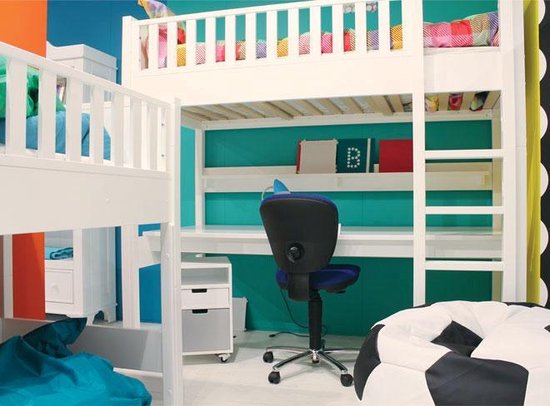 Bopita Nordic Hoogslaper XL Rechte Trap - 90 x 200 cm - Wit