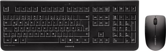 Cherry DW 3000 toetsenbord RF Draadloos QWERTY Amerikaans Engels - Zwart