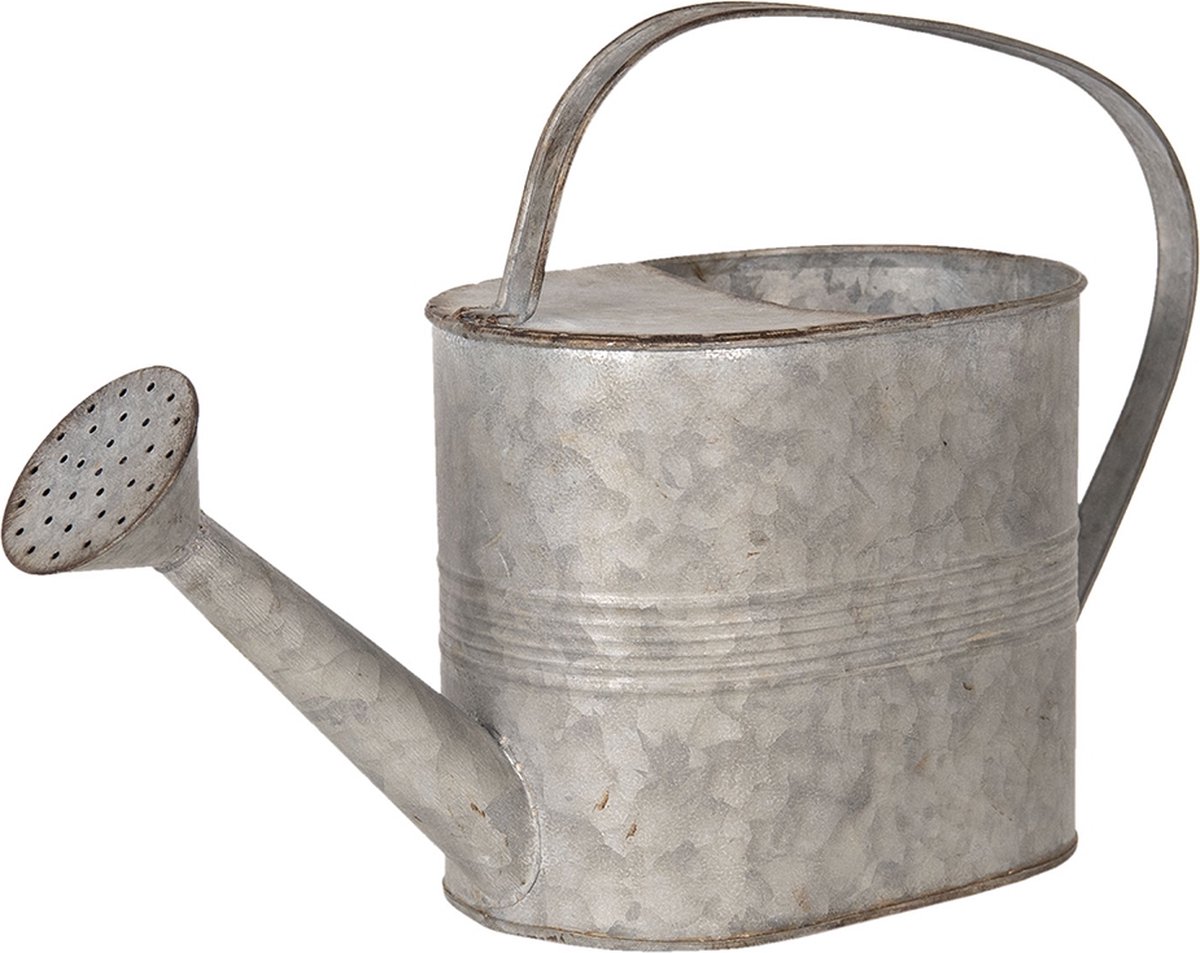 Clayre & Eef - decoratie gieter 40*14*25 cm ijzer - rond - 6Y3729 - Grijs