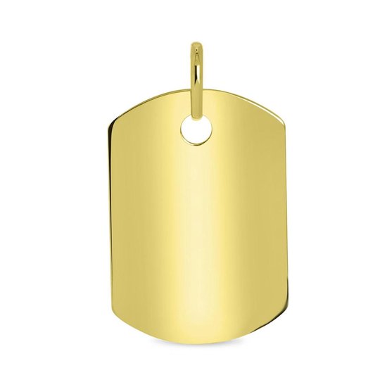 Lucardi 9 karaat hanger dogtag graveerplaat