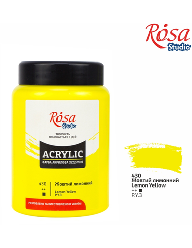 Rosa Studio Acrylverf 400 ml 430 Lemon Yellow