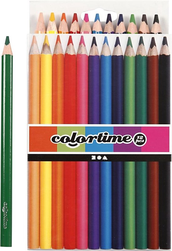 Colortime Kleurpotloden Jumbo 21 stuks