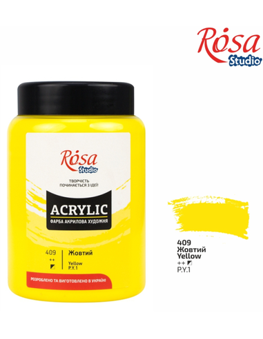 Rosa Studio Acrylverf 400 ml 409 Yellow