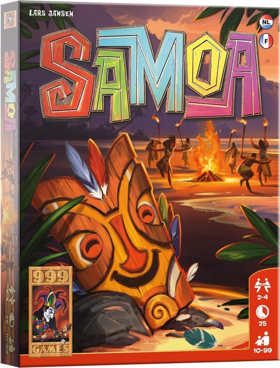 999Games kaartspel Samoa karton oranje/rood