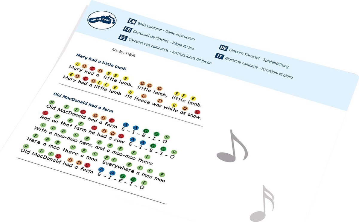 Small Foot Belcarrousel junior 15 cm staal