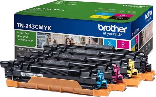 Brother TN-243CMYK Toner 4-kleuren Pack - Zwart