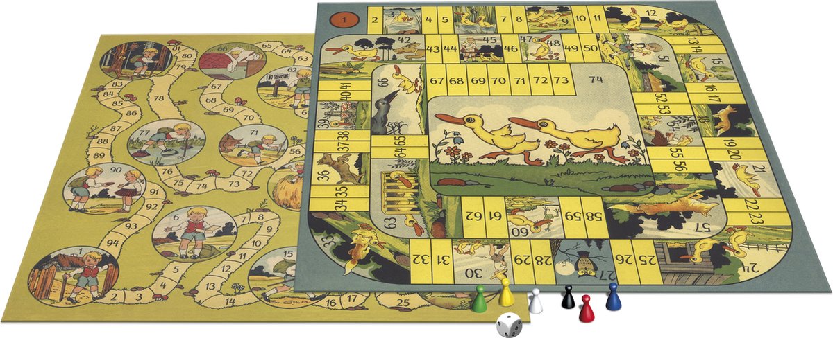 Selecta gezelschapsspel Spellen van toen: Matt de Reiziger/Ganzenbord