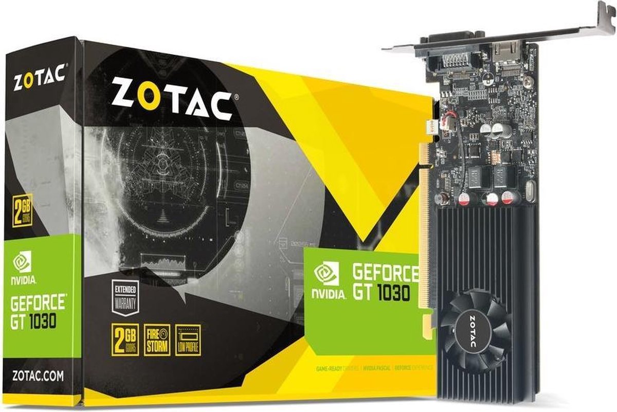 Zotac ZT-P10300A-10L GeForce GT 1030 2GB GDDR5 videokaart