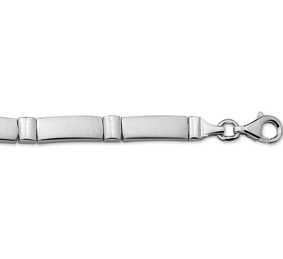 Tft Armband Zilver Poli/mat 5,3 mm 20 cm