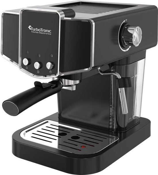 TurboTronic CM23 Espresso Machine Retro Pistonmachine 19 Bar pomp - Zwart