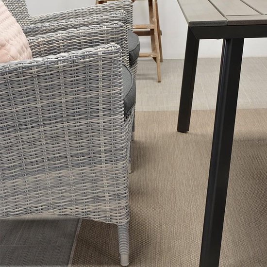 Garden Impressions Sharon tuinstoel licht - 4 stuks - Grijs