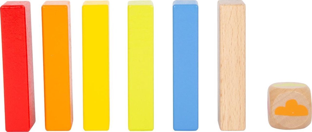 Small Foot behendigheidsspel Wobbly Tower hout 55 stuks