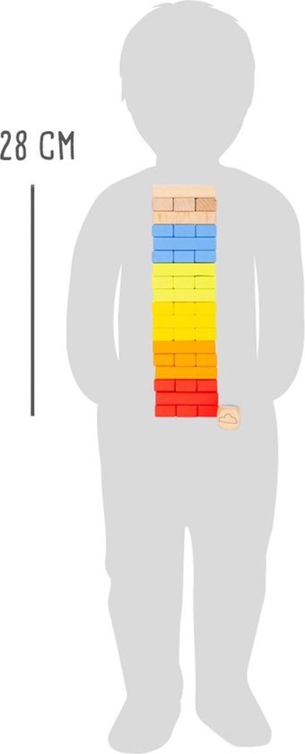 Small Foot behendigheidsspel Wobbly Tower hout 55 stuks