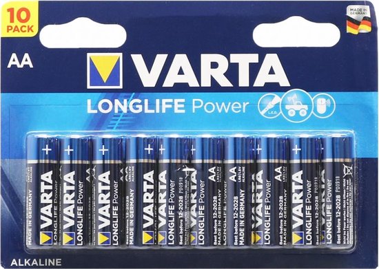 Varta Batterij AA 10x Alkaline Longlife Power