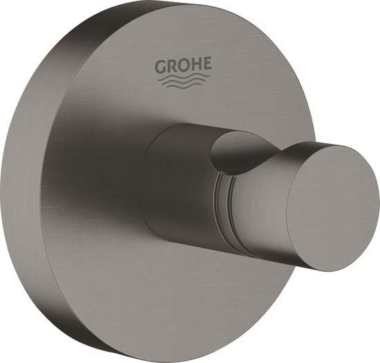 Grohe Essentials Handdoekhaak Hard Graphite Geborsteld - Zwart