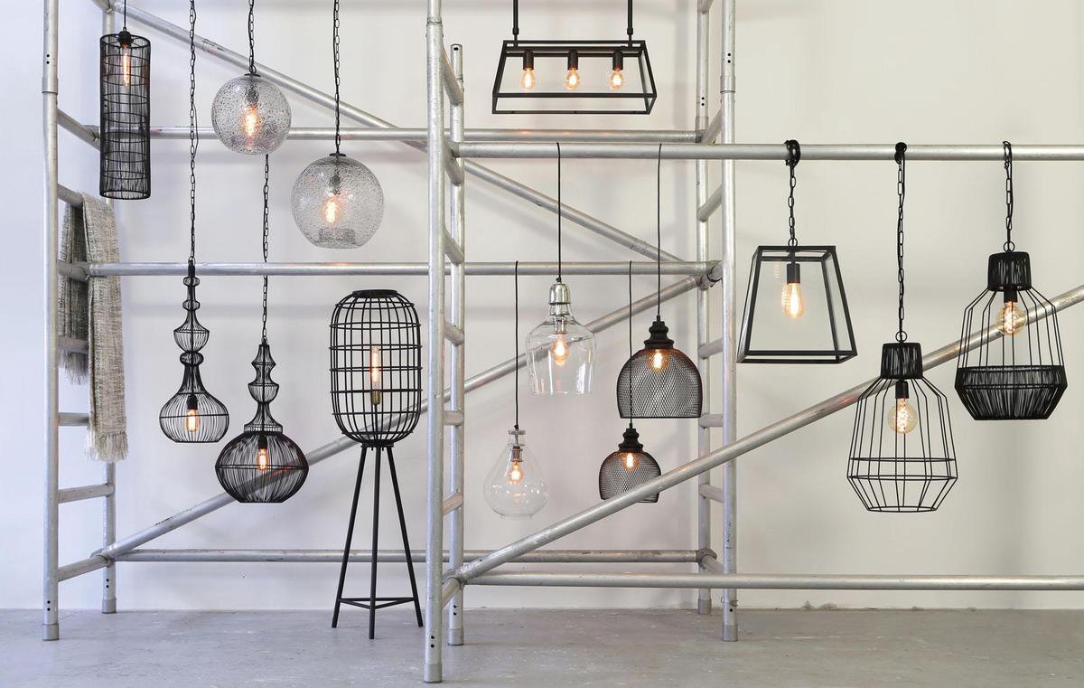 Light & Living Vloerlamp TOAH - mat-Antiek-brons - M - Zwart