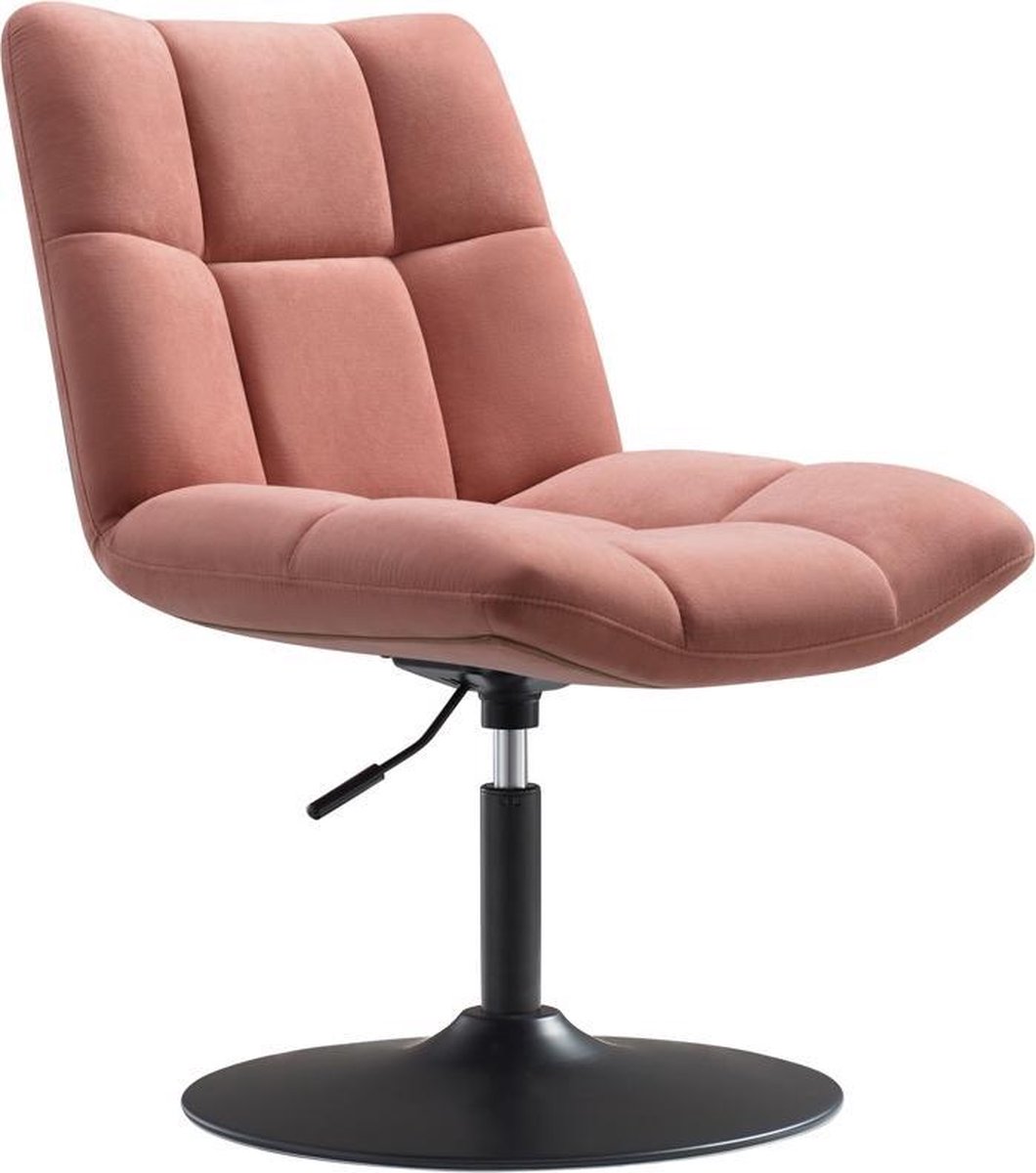 IVOL Design fauteuil Lille - Velvet oud - Roze