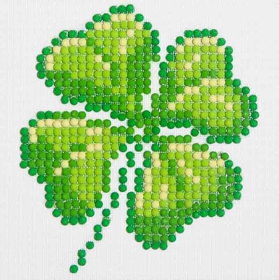 Diamond Dotz Four Leaf Clover : 10x10 cm