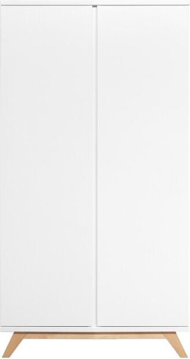 Bopita Lynn 2-Deurskast XL Greeploos -/Naturel - Wit