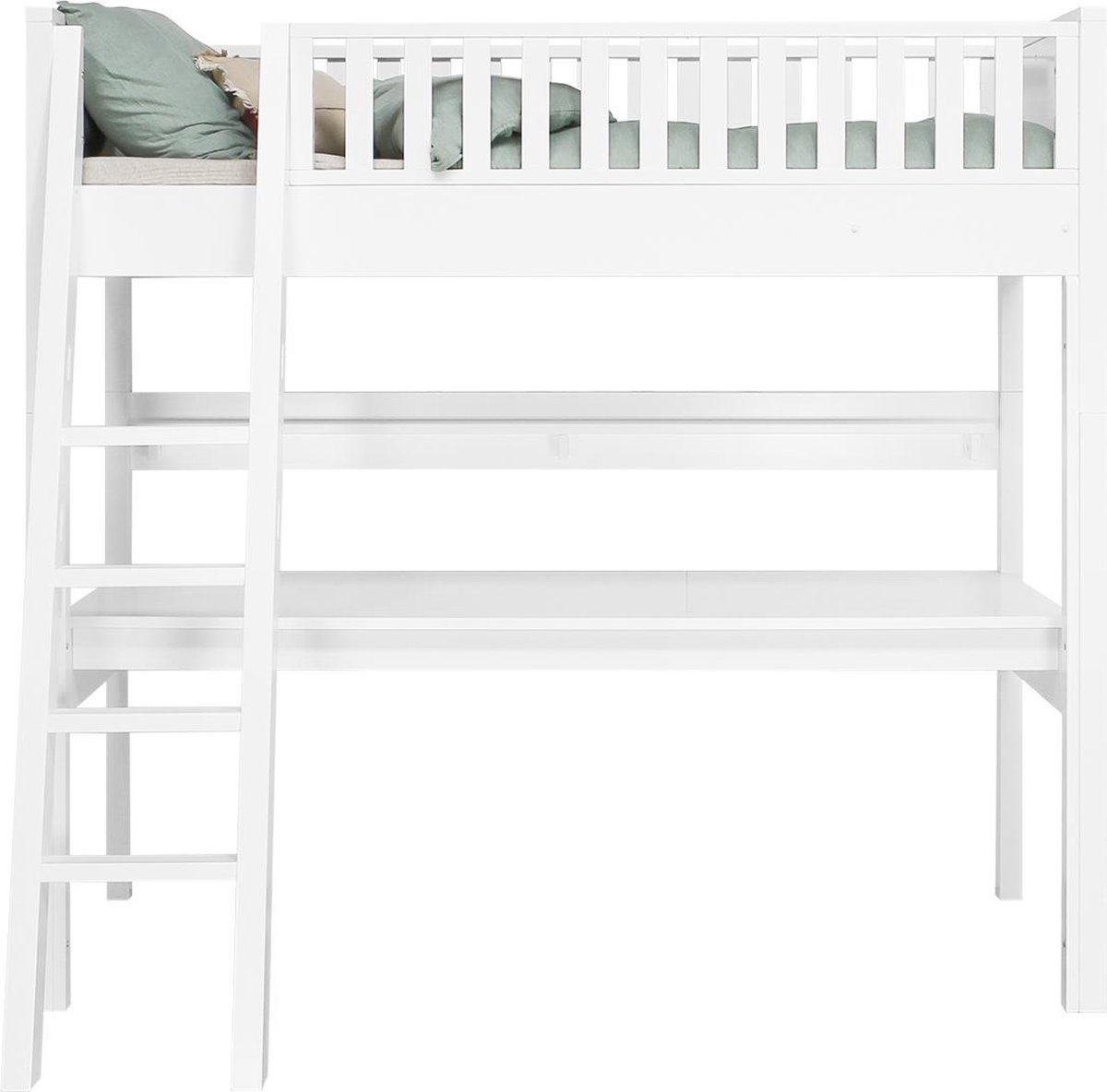 Bopita Nordic Hoogslaper XL Schuine Trap - 90 x 200 cm - Wit